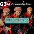 G3 Set of 5 expression decals