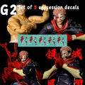 G2 Set of 5 expression decals