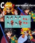 C Set of 4 expression decals