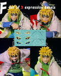 F Set of  5expression decals